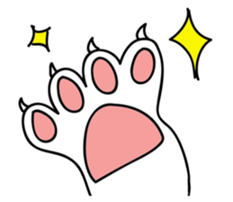 ugly cat, white cat (international .ver) sticker #10676592