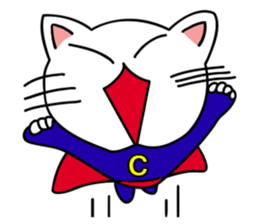 ugly cat, white cat (international .ver) sticker #10676593