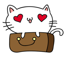 ugly cat, white cat (international .ver) sticker #10676608