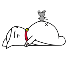 ugly cat, white cat (international .ver) sticker #10676611