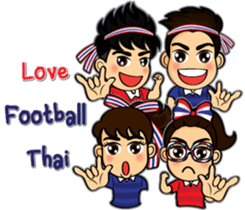 We love football Thai sticker #10677085