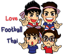 We love football Thai sticker #10677085