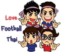 We love football Thai sticker #10677085