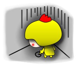 Hat chick sticker #10677718