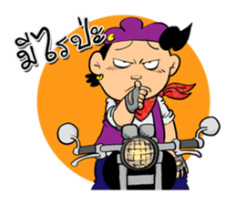 BuffToon v2 biker sticker #10677866