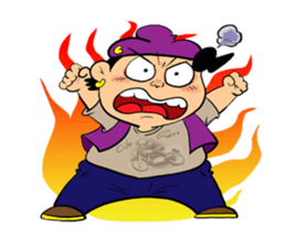 BuffToon v2 biker sticker #10677870