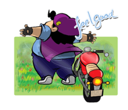 BuffToon v2 biker sticker #10677876