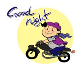 BuffToon v2 biker sticker #10677878