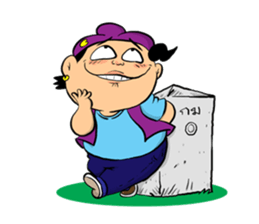 BuffToon v2 biker sticker #10677880