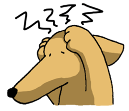 Long mouth dog 2 sticker #10677992