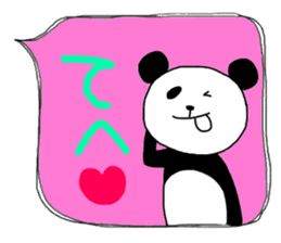 Panda in the Speech balloon sticker #10679565