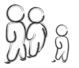 Black-and-white drawing sticker #10679905