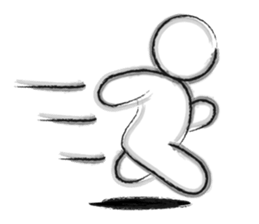 Black-and-white drawing sticker #10679906