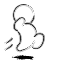 Black-and-white drawing sticker #10679908