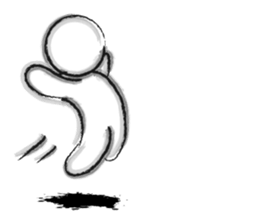 Black-and-white drawing sticker #10679910