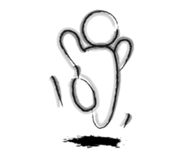 Black-and-white drawing sticker #10679911