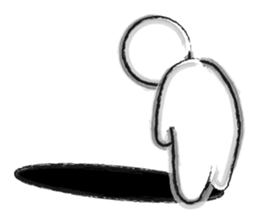 Black-and-white drawing sticker #10679916