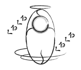 Black-and-white drawing sticker #10679920