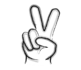 Black-and-white drawing sticker #10679923