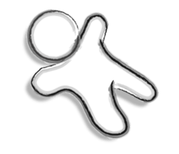 Black-and-white drawing sticker #10679928