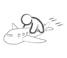 Black-and-white drawing sticker #10679932