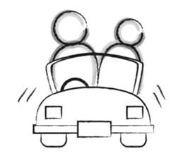 Black-and-white drawing sticker #10679933