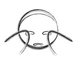 Black-and-white drawing sticker #10679935