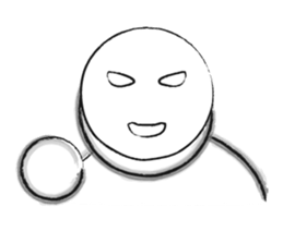 Black-and-white drawing sticker #10679937