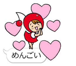 A Yamagata dialect and cherry sticker #10680040