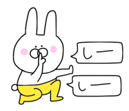 Of yellow pants rabbit 2 sticker #10680695