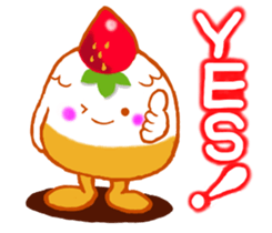 Cute cake sticker #10680784