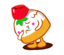 Cute cake sticker #10680804