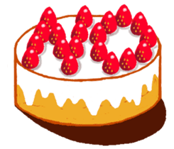 Cute cake sticker #10680806