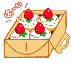 Cute cake sticker #10680819