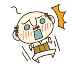 HAGE uncle and cat sticker #10680915