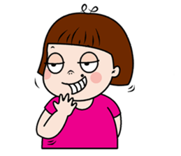 Scorpion lady vs make-over girl sticker #10681156