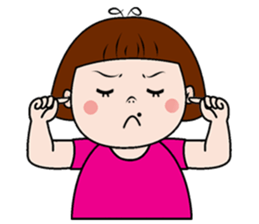 Scorpion lady vs make-over girl sticker #10681162