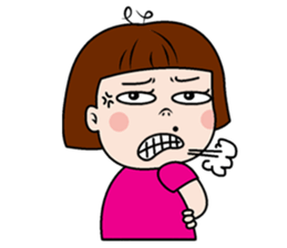 Scorpion lady vs make-over girl sticker #10681170