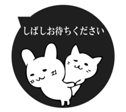 Freely, cat and rabbit sticker #10682506