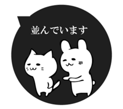 Freely, cat and rabbit sticker #10682507