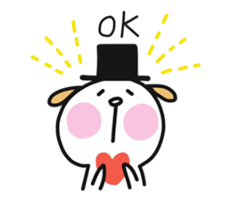 Lady pig and gentlemen dog sticker #10682627