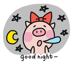 Lady pig and gentlemen dog sticker #10682636