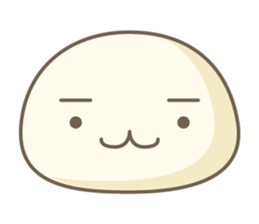 Five colors of round creature sticker #10682748