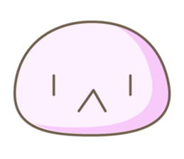 Five colors of round creature sticker #10682778