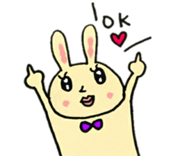 A charming rabbit sticker #10682865