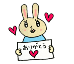 A charming rabbit sticker #10682868