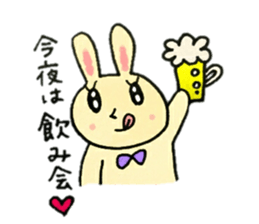 A charming rabbit sticker #10682876