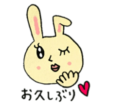 A charming rabbit sticker #10682881