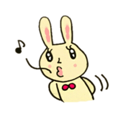 A charming rabbit sticker #10682883