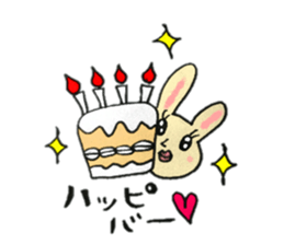 A charming rabbit sticker #10682890